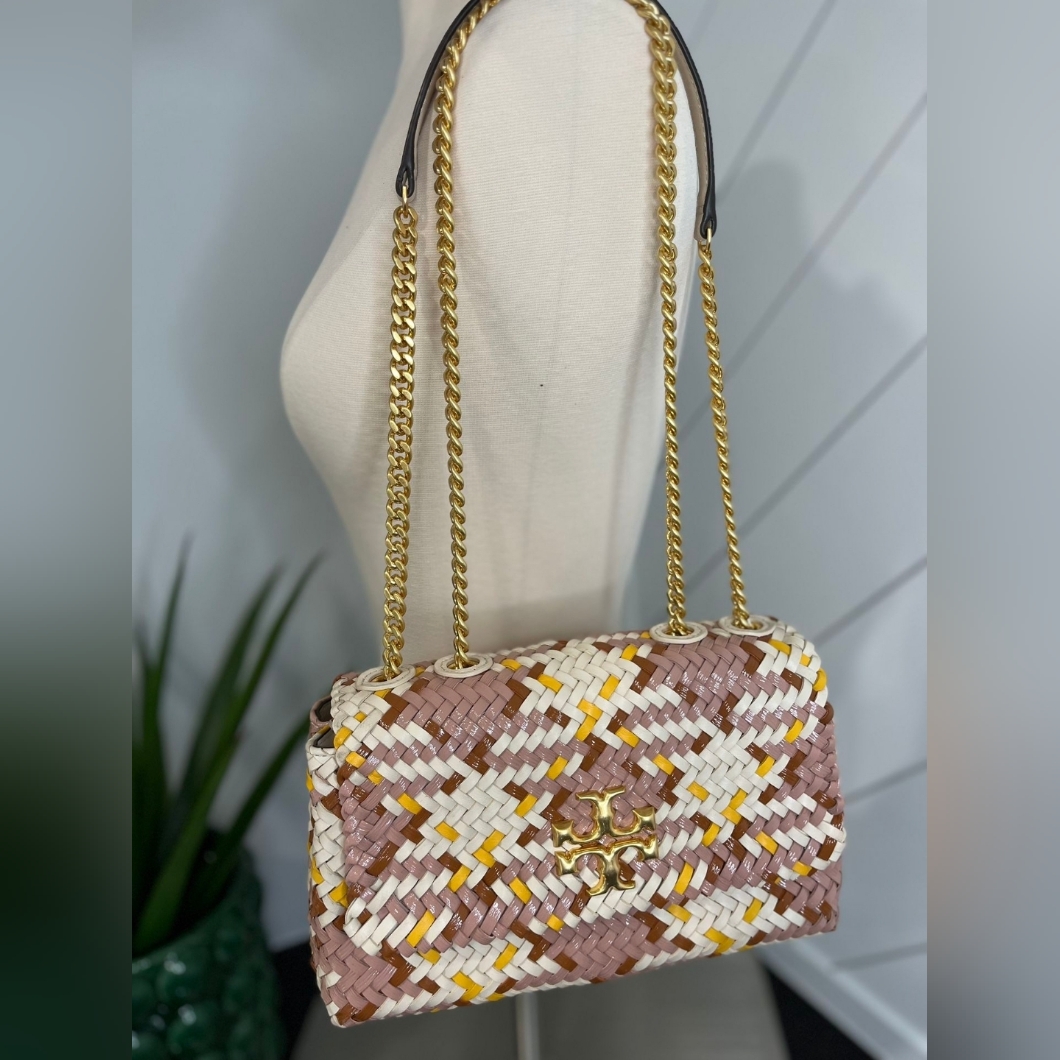 Tory Burch Woven Kira Convertible Shoulder Bag